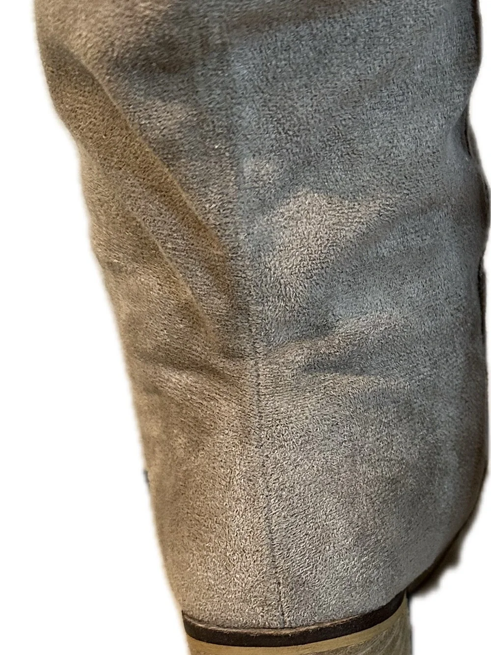 Mi.iM Women's Tall Suede Block Heel Boots - Taupe